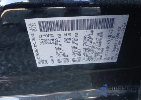 2023 Nissan Rogue Sl Intelligent Awd z USA, uszkodzony, nr VIN 5N1BT3CB2PC833852